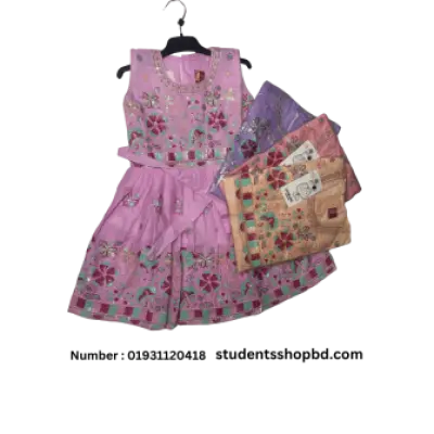 Baby Girl Embroidered Fancy Dress secondary
