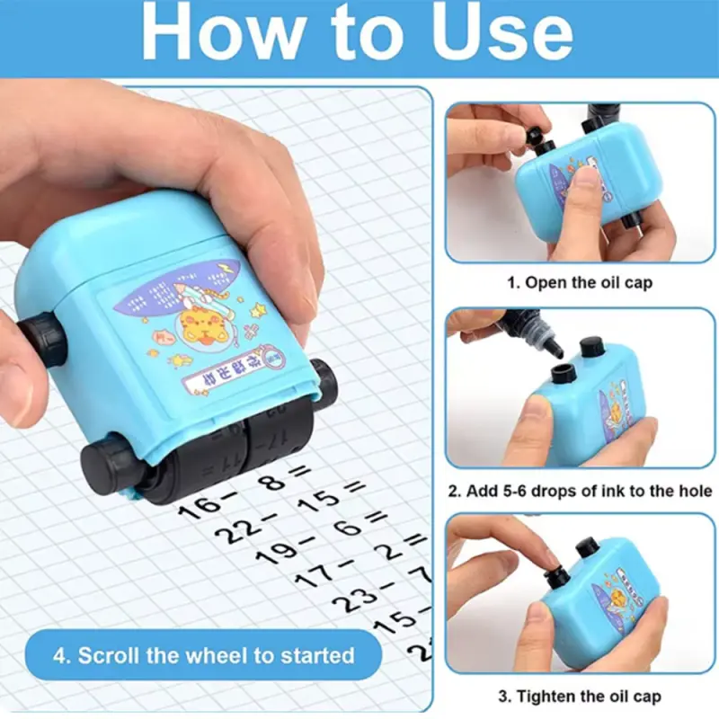 2 in 1 Math Roller Stamp